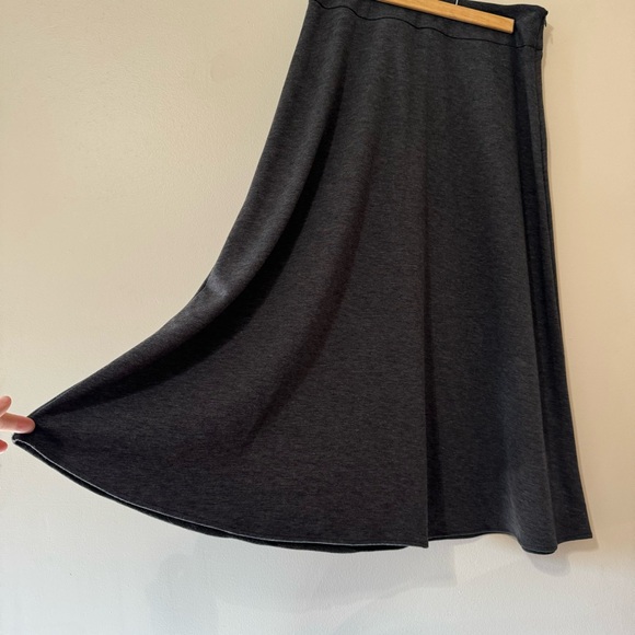 Vintage Y2K Full Length A-Line Skirt Dark Gray Charcoal 212 Collection 6 - Picture 3 of 8